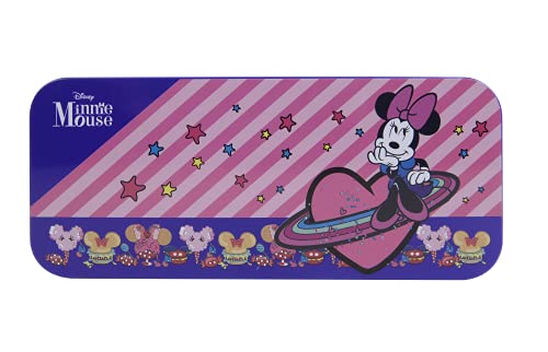 Minnie Cosmic Candy Lip & Face Tin, Minnie Make-up-Etui, 11 Farbnuancen und Zubehör für Gesicht und Lippen, Make-up Set für Schminkspaß, buntem Zubehör, Spielzeug und Geschenke für Jungen und Mädchen von Lip Smacker