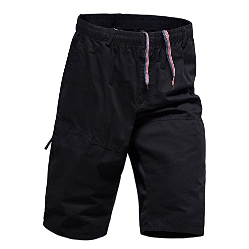 Marlene1988 Cargo Shorts Herren Arbeitshose Kurze Männer Wanderhose 3/4 Hose Outdoorhose Freizeithose Casual Stretch Sommer Radhose Vintage Trainingshosen Trekkinghosen Bermuda Streetwear Chino von Marlene1988