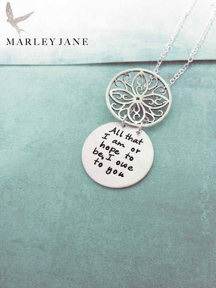 Geheime Nachricht Halskette Filigran von MarleyJaneDotCom
