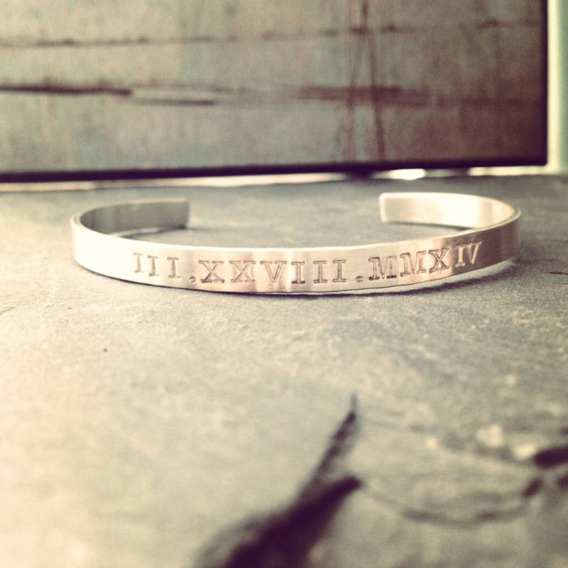 Sterling Silber Manschette Armband - Beidseitig Stempeln Benutzerdefinierte Matte Geheime Nachricht Personalisierte Mutter Kinder Kind Baby Frau von MarleyJaneDotCom