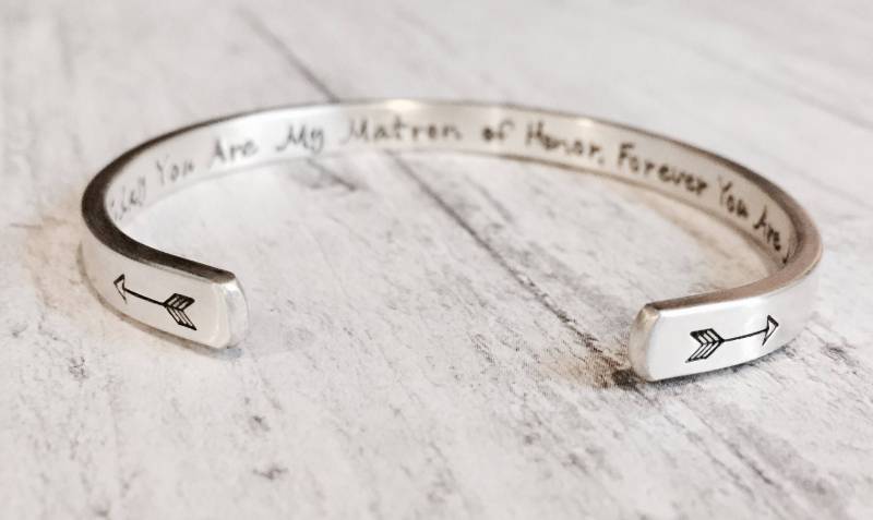 sterling Silber Manschette Armband - Geheime Nachricht Benutzerdefinierte Matt Personalisierte Mutter Kinder Kind Baby Frau von MarleyJaneDotCom