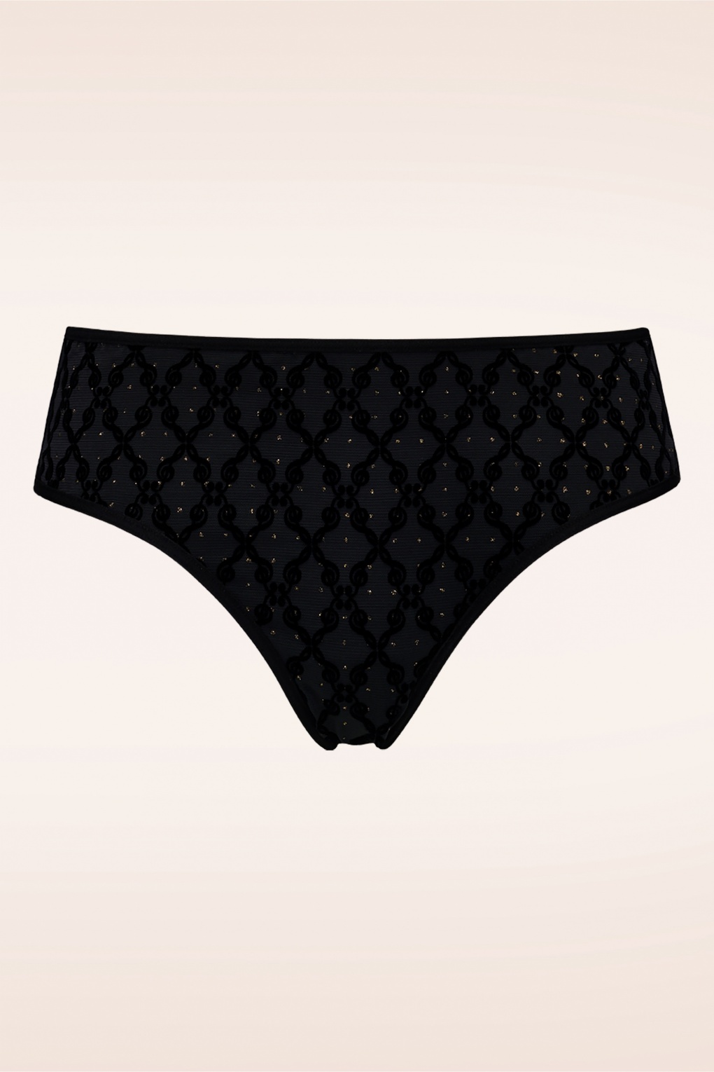 Brasilianischer Calliope-Slip in Schwarz und Gold von Marlies Dekkers