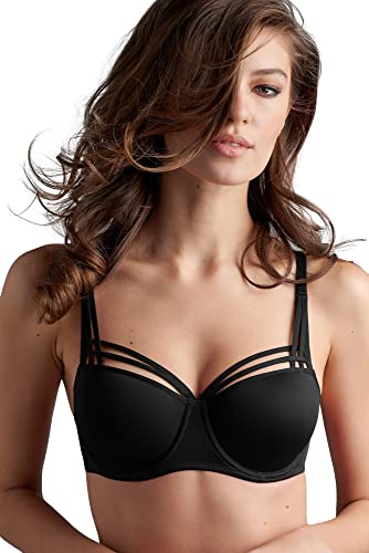 Marlies Dekkers 15420/154201 Women's Dame de Paris Black Solid Colour Padded Underwired Balconette Balcony Bra 80G von Marlies Dekkers