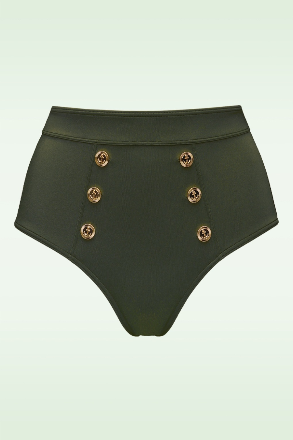 Royal Navy High Waist Bikinihose in Seaweed Grün von Marlies Dekkers