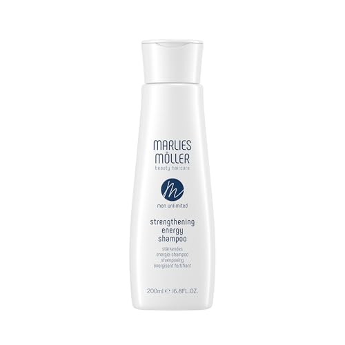 Marlies Möller Men Unlimited Strengthening Energy Shampoo 200 ml – stärkendes Energie-Shampoo für mehr Fülle & Glanz – Mit Panthenol & Phyto-Cell-Complex – Für trockenes Haar von Marlies Möller