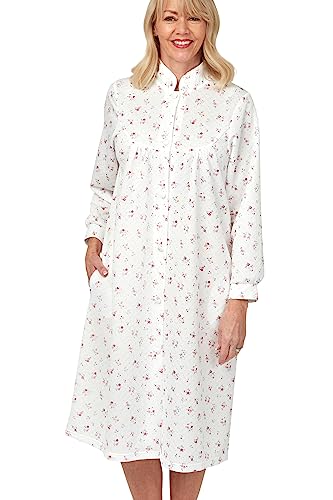 Marlon Damen Francine Bademantel mit Knopfleiste Robe, Penny Pink, 12-14 von Marlon