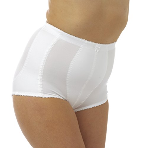 Marlon Damen Ladies Tummy Shaper and Lift Control Brief Shapewear-Unterhose, Weiß, XX-Groß von Marlon