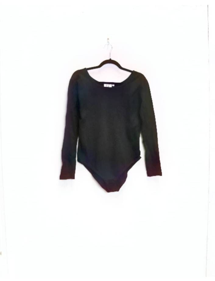 Schwarzer Bodysuit Vintage Schwarz Einteiler Xl Damen-Body Leotard Langarm-Body Vintage-Body Schwarzer Bodysuit Vintage Schwarz Einteiler Xl Damen-Body Leotard Langarm-Body Vintage-Body von MarmaladeVintageCo
