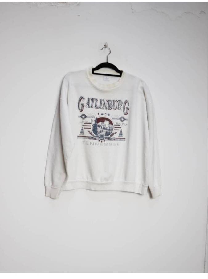 Tennessee Grafik Sweatshirt Vintage Weißes Xl Weiß Pullover Sweater von MarmaladeVintageCo