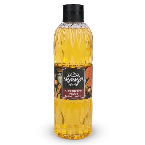 MARMARA After Shave Cologne Tabak 400ml | Tütün Kolonya | Rasierwasser Herren Duftwasser | Türkisches Handwasser | Kölnischwasser | Würziger Tabak Duft von Marmara