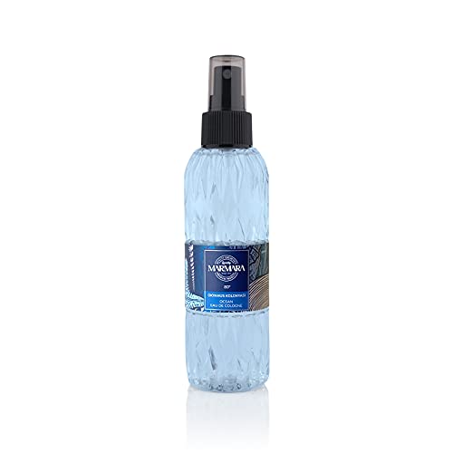 MARMARA BEAUTY Eau de Cologne Spray OCEAN 150ml - 80° Alkohol - erfrischendes Bodyspray für Frauen - Duftwasser für Damen und Herren Unisex - Erfrischt kühlt - Frisch & Sportlich - EDC von Marmara