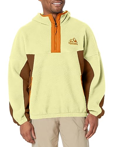 MARMOT Herren Super Aros Fleece Hoody Fleecejacke, Weizen/Tannenzapfen/Tangelo, X-Large von Marmot