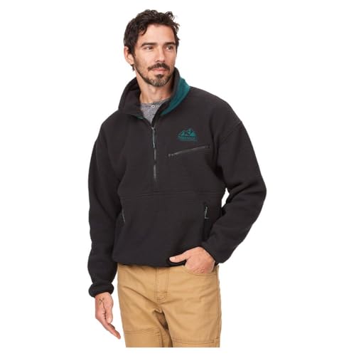 Marmot Herren '94 E.c.o. Recyceltes Fleece Sweatshirt, schwarz, Small von Marmot