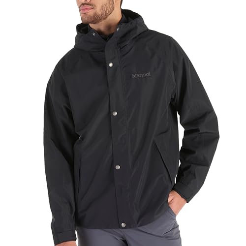 Marmot Herren Cascade Durable & Waterproof Rain Jacket Regenjacke, Schwarz, L von Marmot