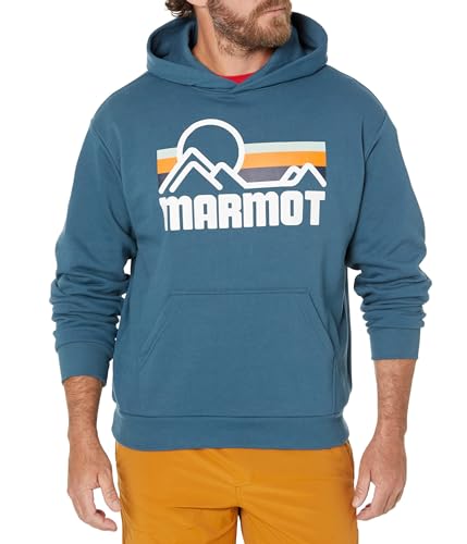 Marmot Herren Coastal Hoody Sweatshirt, Petrol (Dusty Teal), L von Marmot