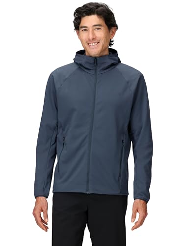Marmot Herren Leconte Full Zip Hoody, Warme Fleece-Jacke, Jacke mit Reißverschluss in voller Länge, atmungsaktiv, Winddichte Weste, leicht zu packen, für Wandern und als Midlayer, Thunderhead, XXL von Marmot