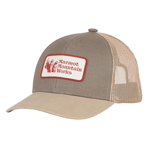 Marmot Unisex-Erwachsene Retro Trucker Hat Mütze, Sandbar/Vetiver, One Size von Marmot