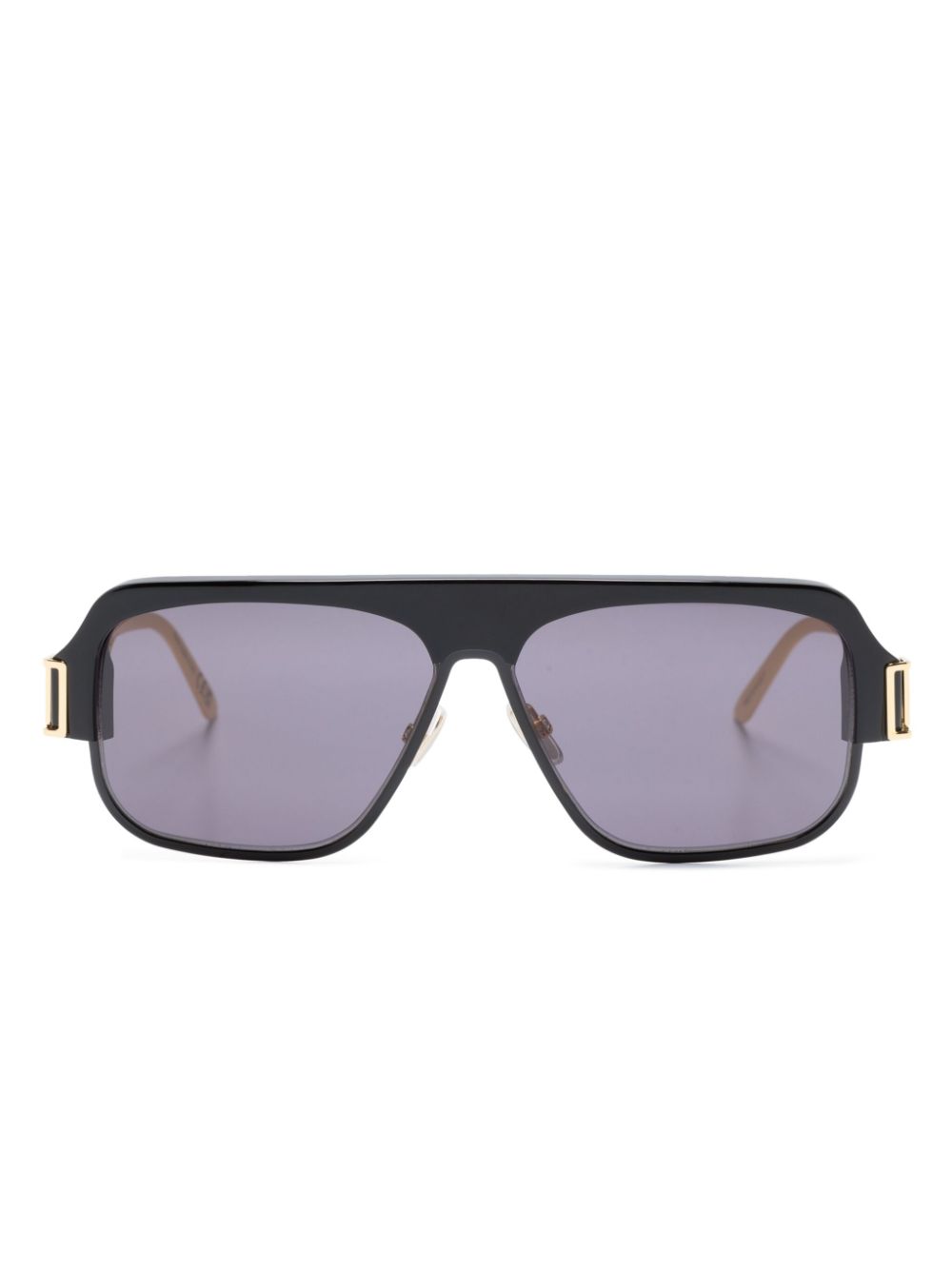 Marni Eyewear Getönte Burullus Pilotenbrille - Schwarz von Marni Eyewear