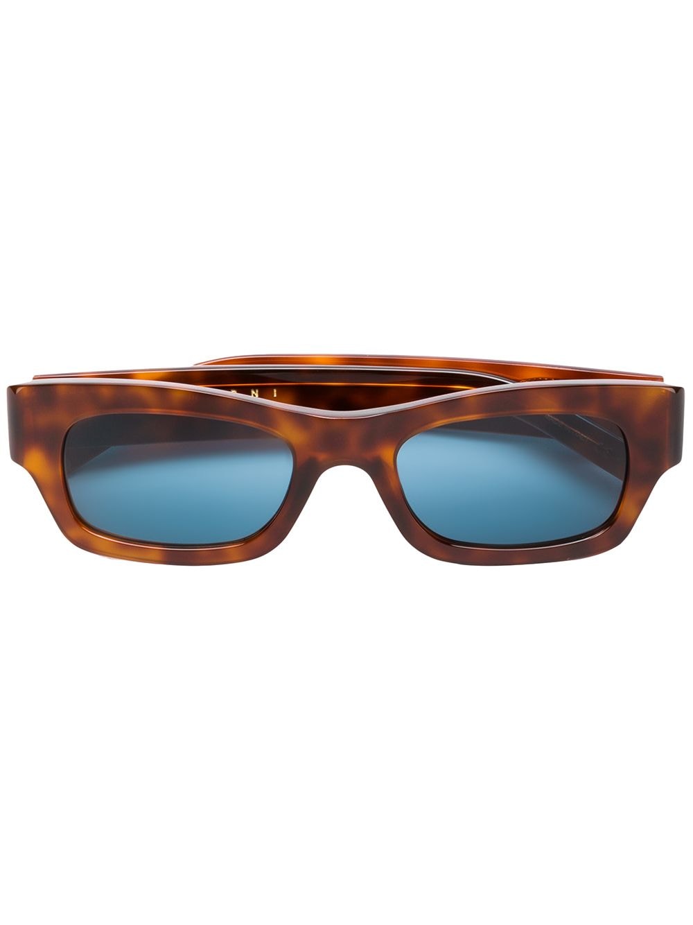 Marni Eyewear Eckige Sonnenbrille in Schildpattoptik - Braun von Marni Eyewear