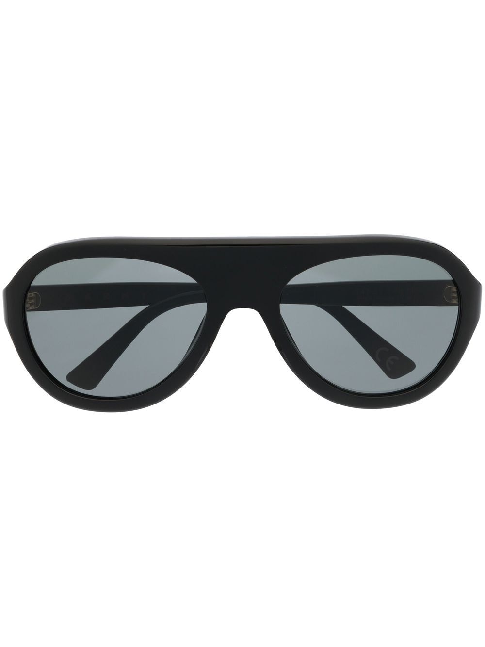 Marni Eyewear Runde T4T Sonnenbrille - Schwarz von Marni Eyewear