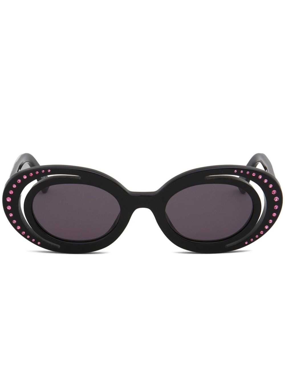 Marni Eyewear Zion Canyon Sonnenbrille mit ovalem Gestell - Schwarz von Marni Eyewear