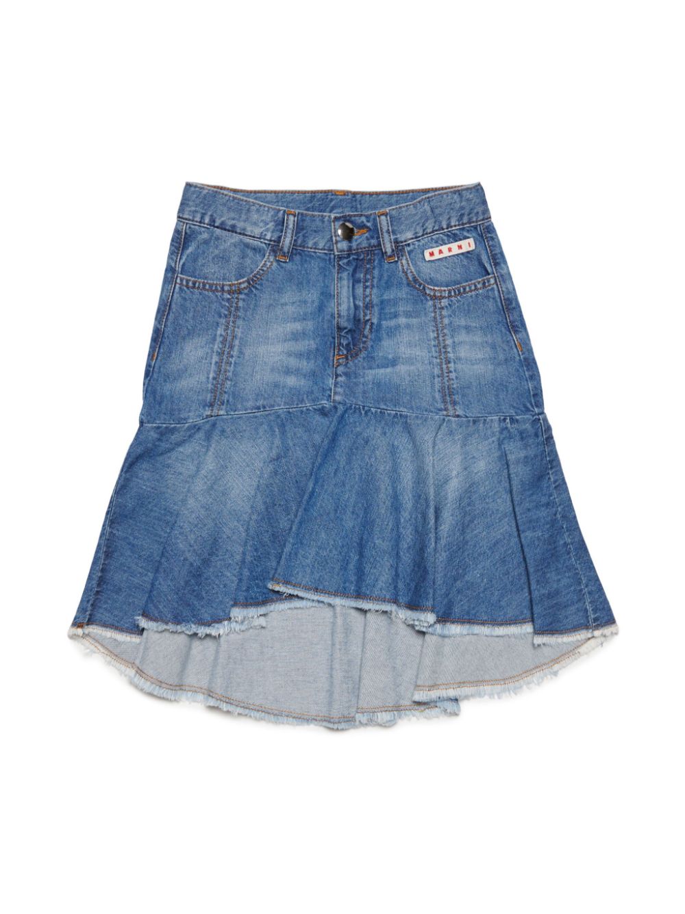 Marni Kids Asymmetrischer Jeansrock - Blau von Marni Kids