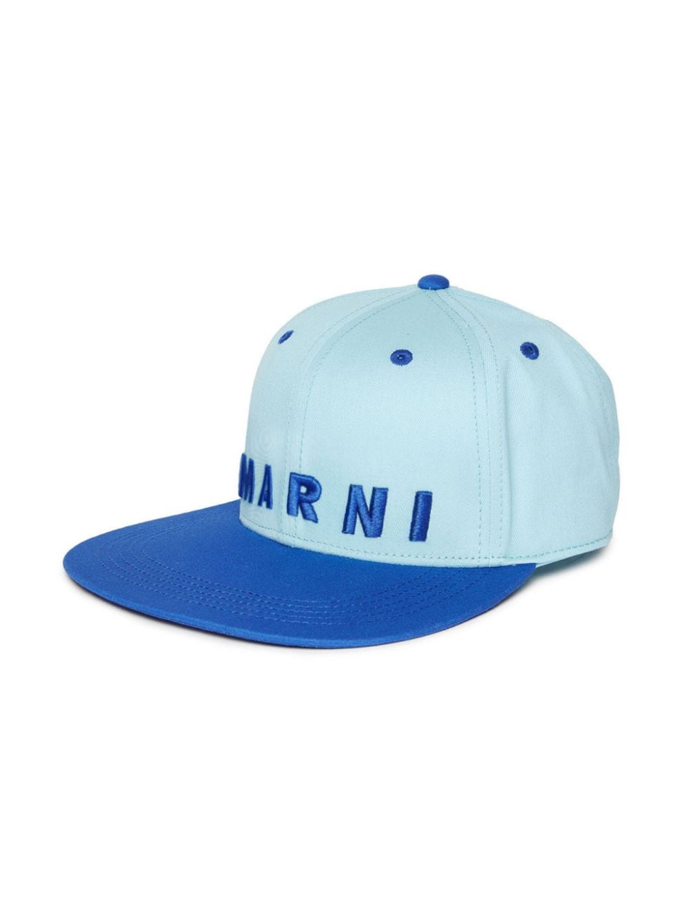 Marni Kids Baseballkappe mit Logo-Stickerei - Blau von Marni Kids