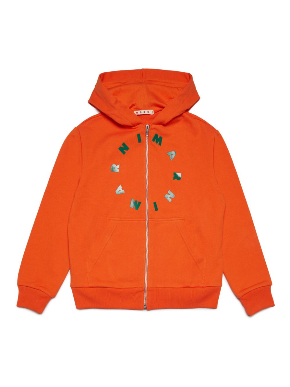 Marni Kids Hoodie mit Logo-Print - Orange von Marni Kids