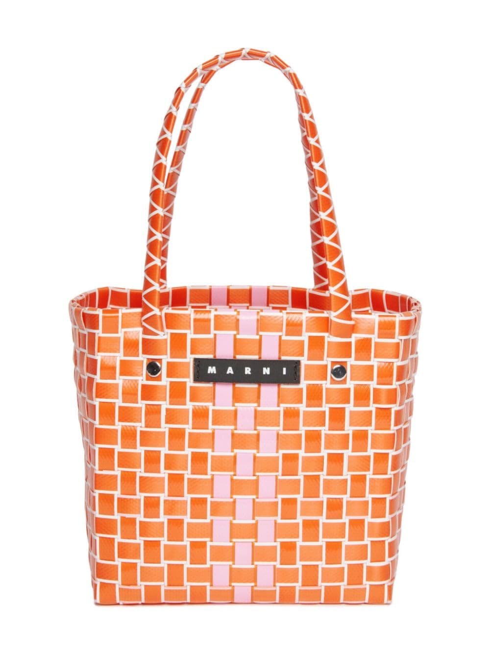 Marni Kids Braided Box Korbtasche - Orange von Marni Kids