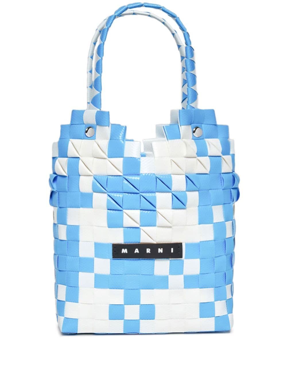 Marni Kids Gewebte Diamond Korbtasche - Blau von Marni Kids