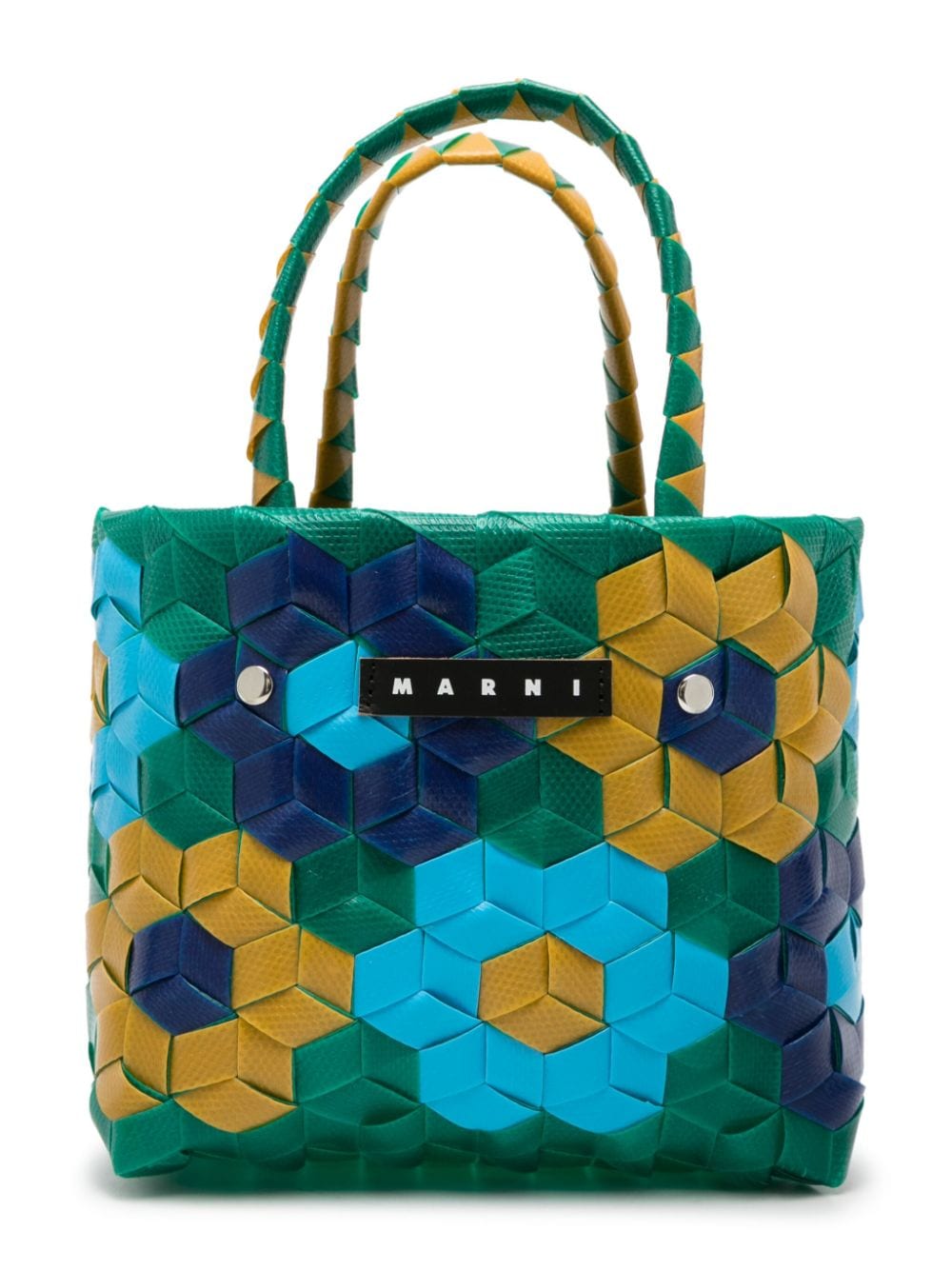 Marni Kids Gewebte Sunflower Handtasche - Grün von Marni Kids