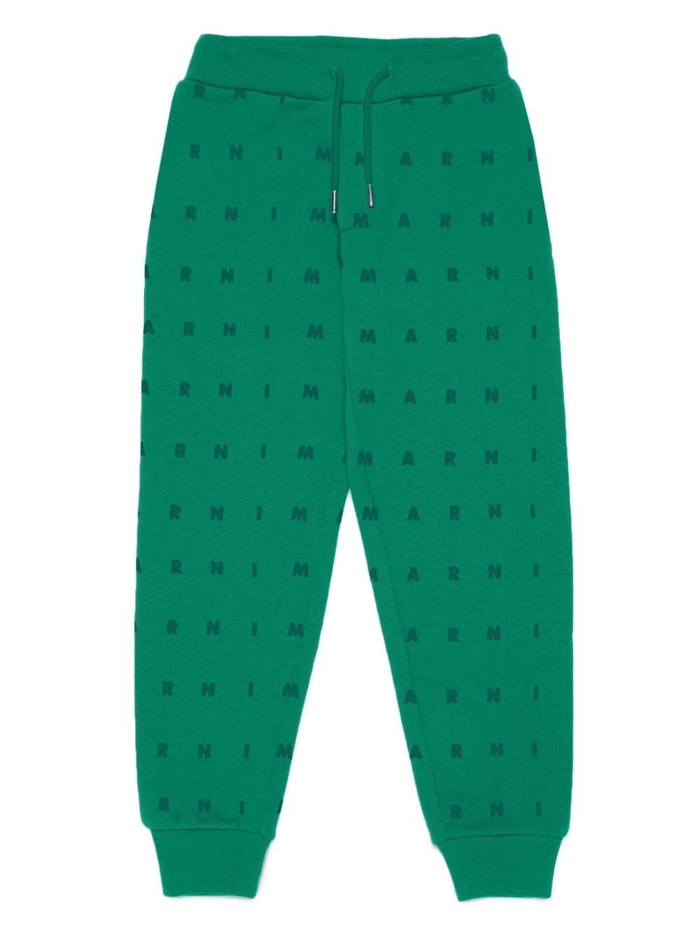 Marni Kids Jogginghose mit Logo-Print - Grün von Marni Kids