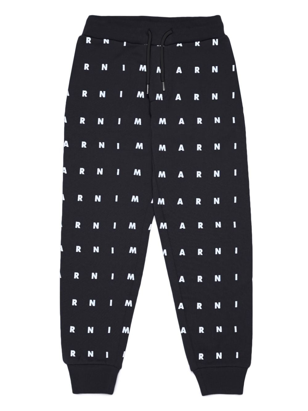 Marni Kids Jogginghose mit Logo-Print - Schwarz von Marni Kids