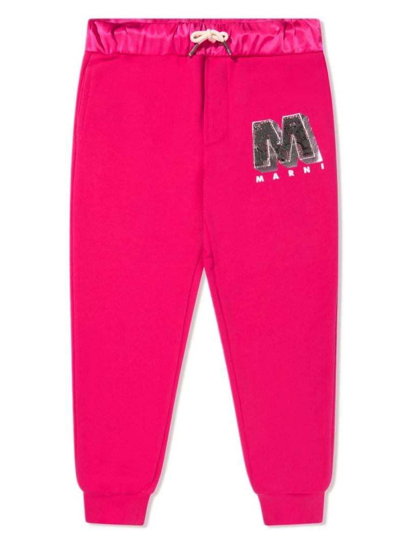 Marni Kids Jogginghose mit Pailletten - Rosa von Marni Kids