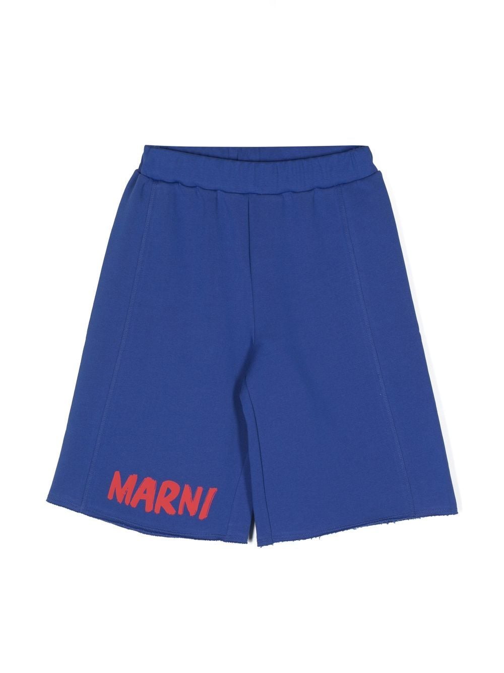 Marni Kids Joggingshorts mit Logo-Print - Blau von Marni Kids