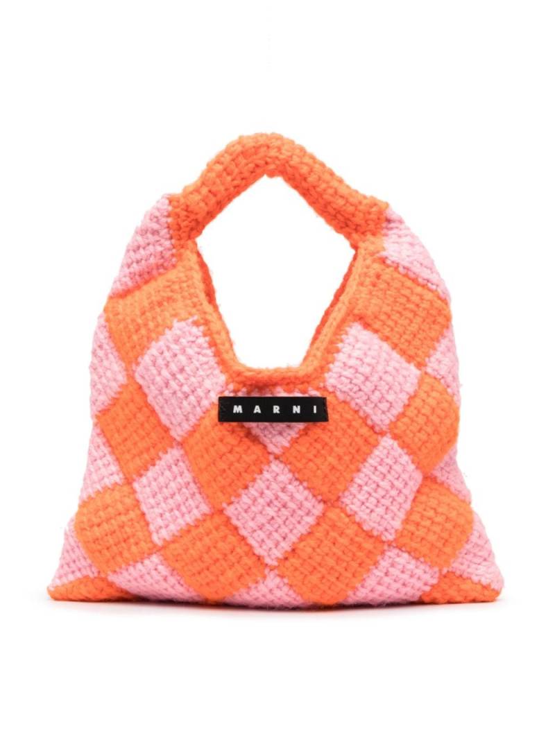 Marni Kids Kleiner Market Diamond Shopper - Rosa von Marni Kids