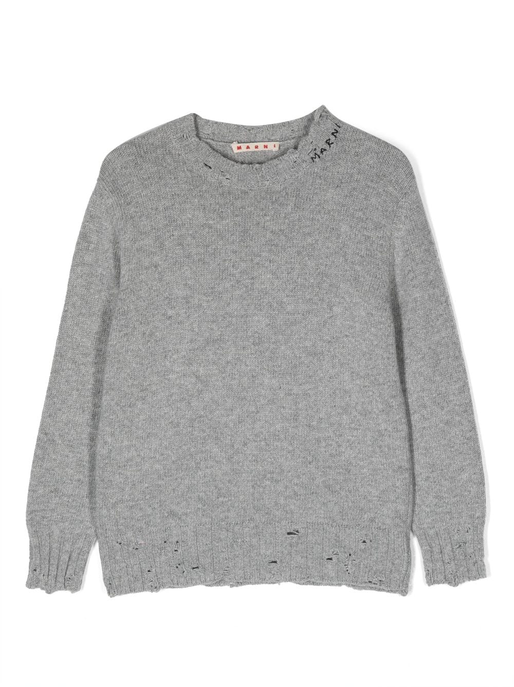 Marni Kids Pullover in Distressed-Optik - Grau von Marni Kids