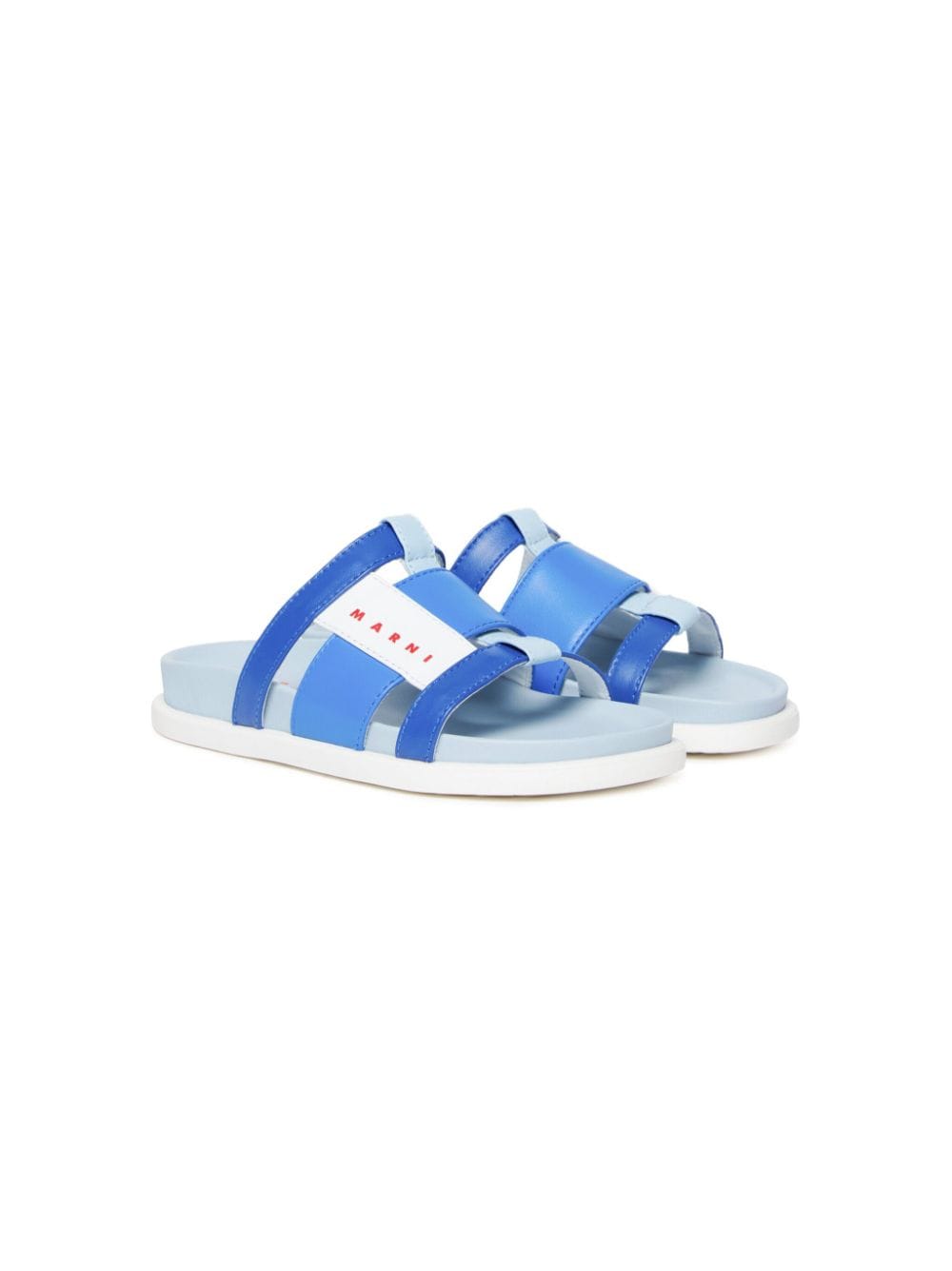 Marni Kids Sandalen mit Logo-Print - Blau von Marni Kids