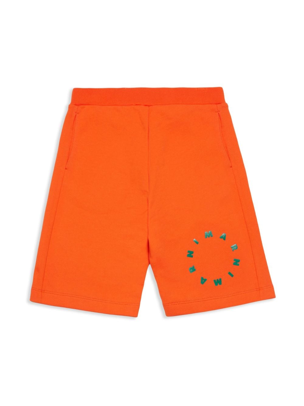 Marni Kids Shorts mit Logo-Print - Orange von Marni Kids