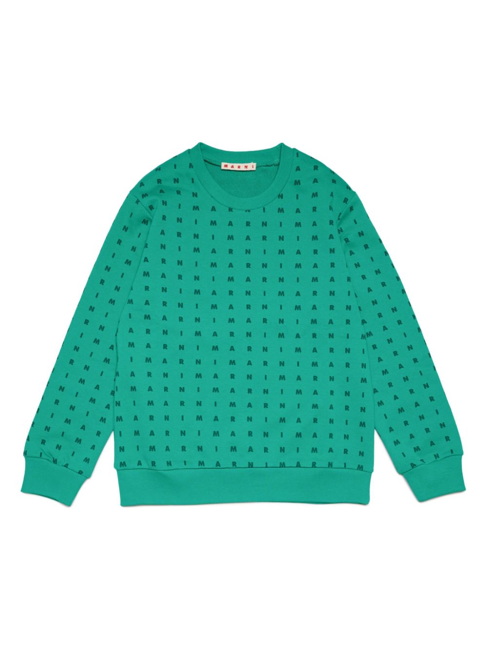 Marni Kids Sweatshirt mit Logo - Grün von Marni Kids