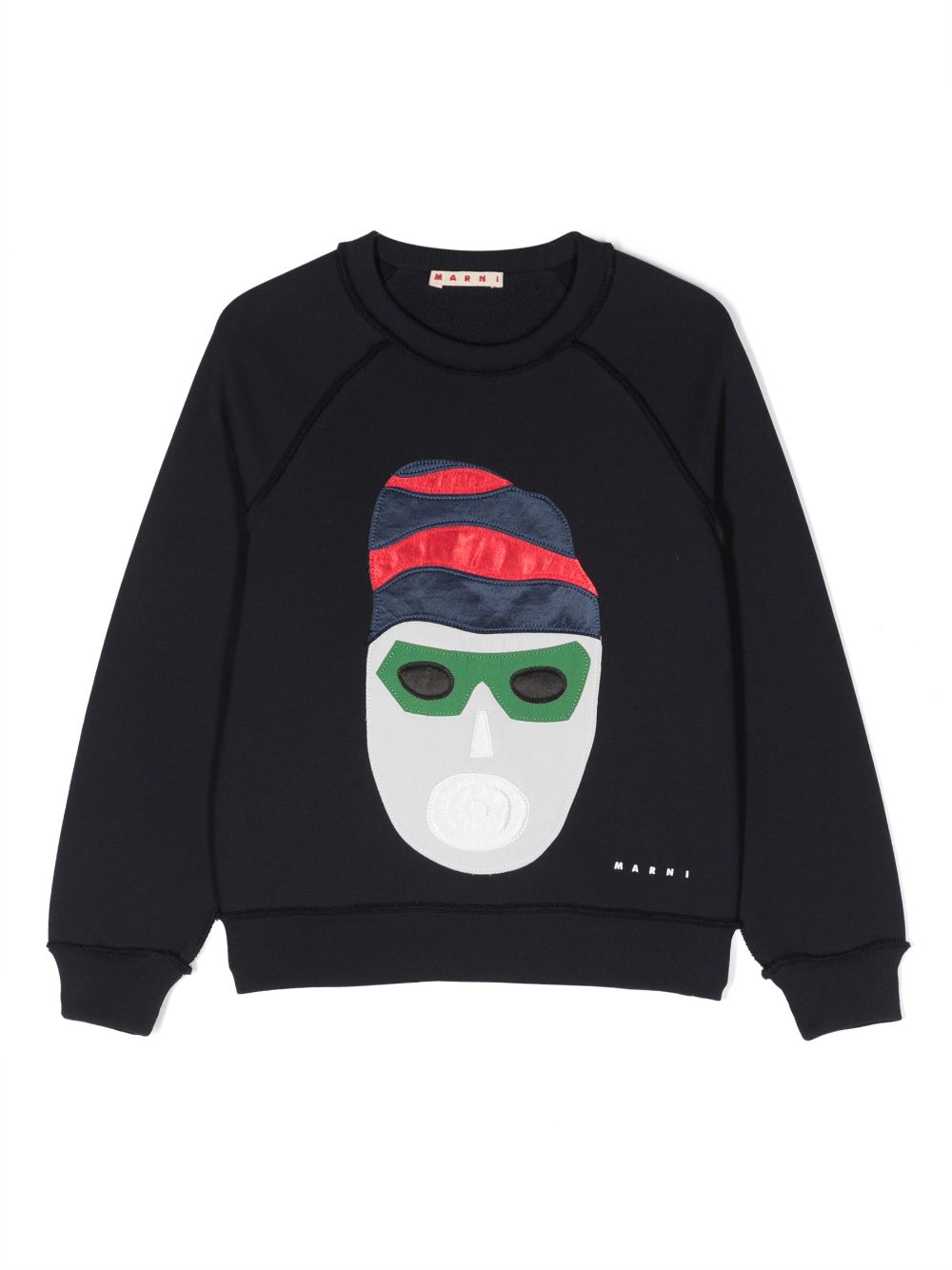 Marni Kids Sweatshirt mit Patch - Blau von Marni Kids