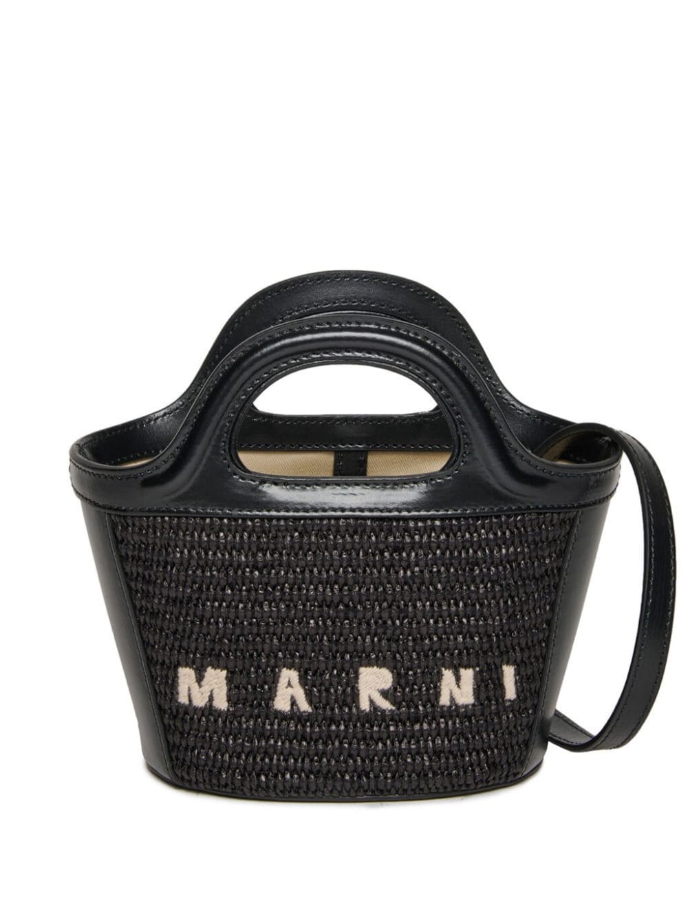 Marni Kids Tropicalia Shopper mit Logo-Stickerei - Schwarz von Marni Kids