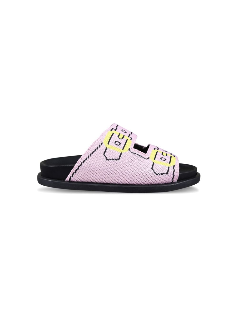 Marni Kids Cut-Out-Pantoletten mit Schnallen-Print - Rosa von Marni Kids