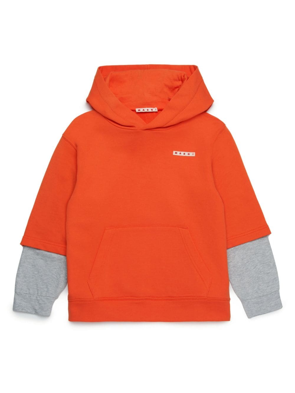 Marni Kids Sweatshirt im Layering-Look - Orange von Marni Kids
