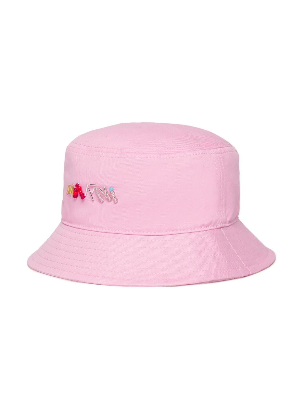 Marni Kids Fischerhut mit Logo-Verzierung - Rosa von Marni Kids