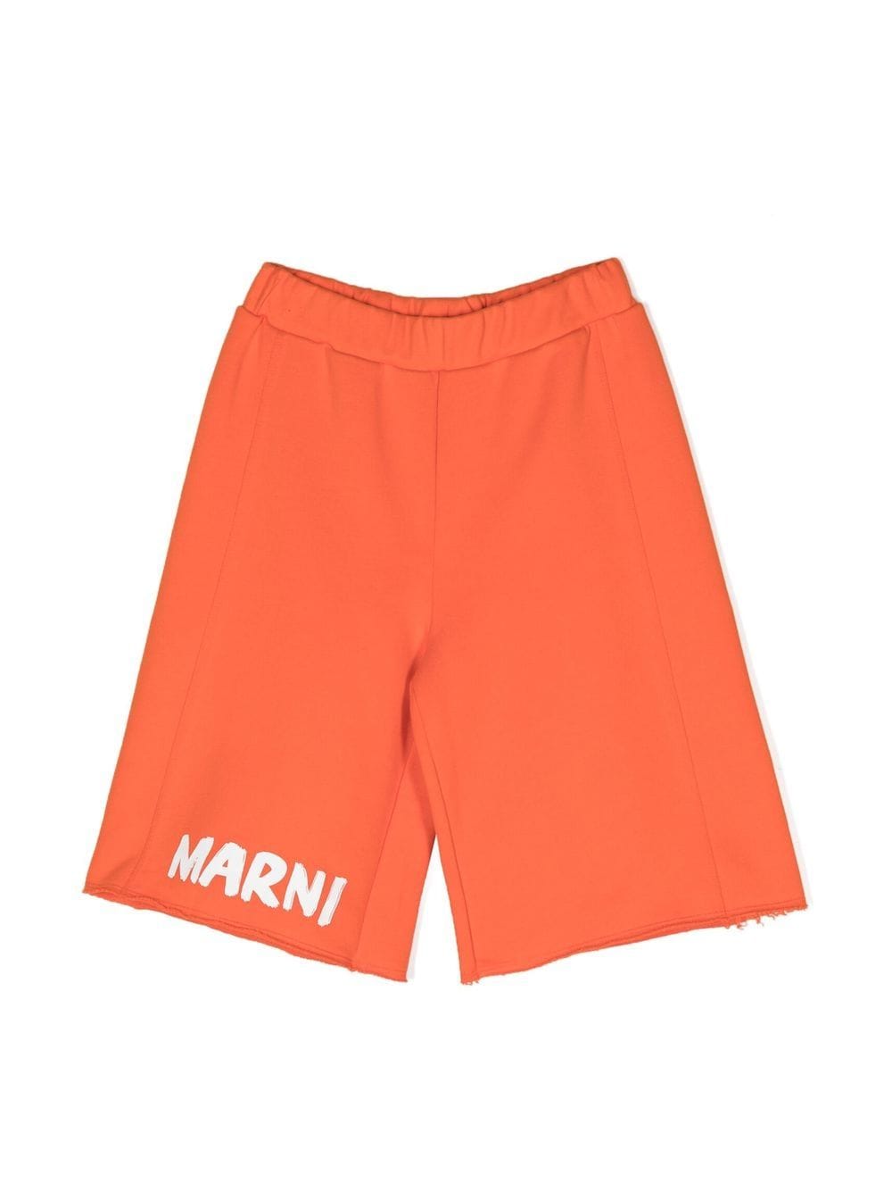 Marni Kids Joggingshorts mit Logo-Print - Orange von Marni Kids