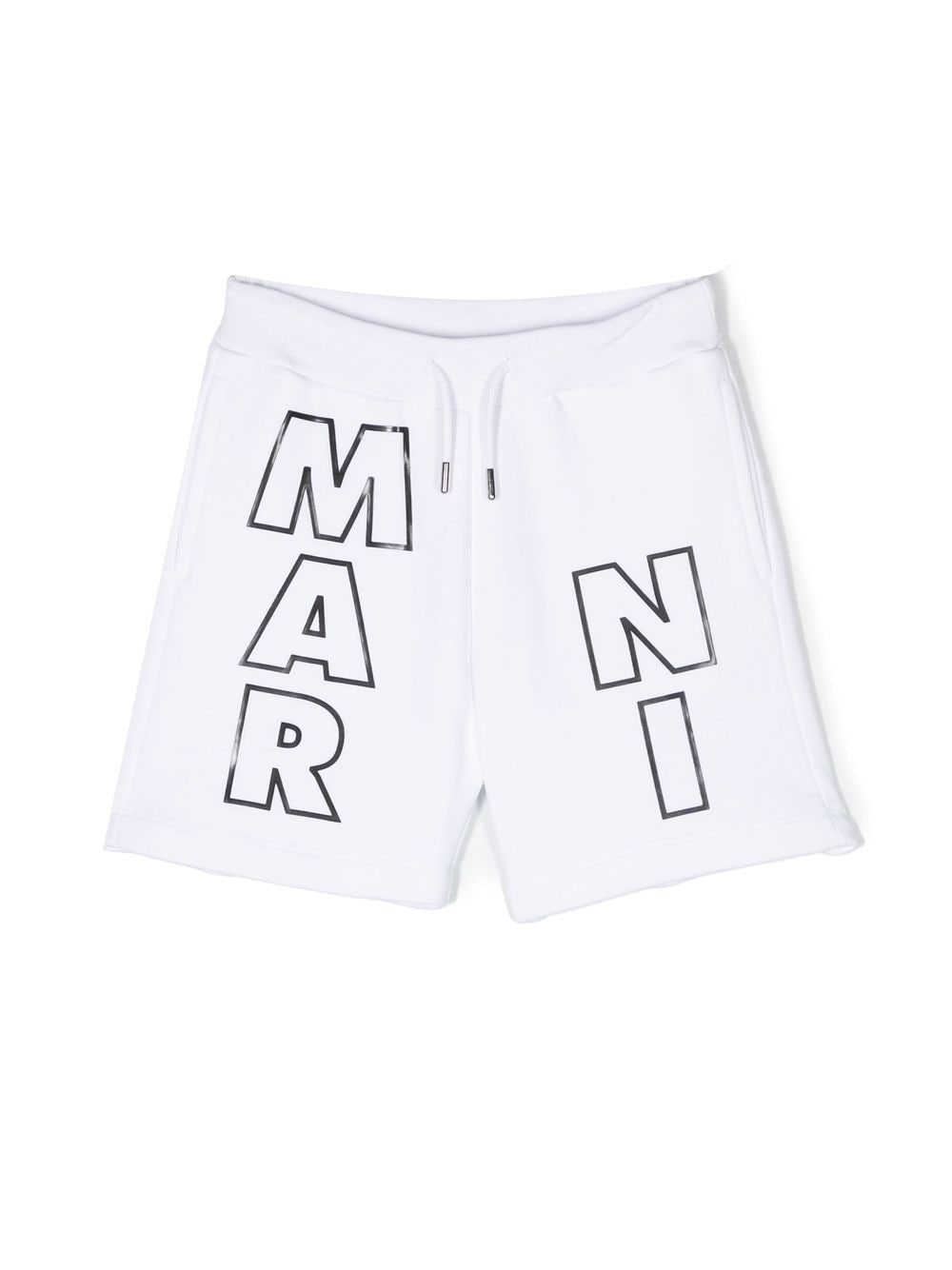 Marni Kids Joggingshorts mit Logo-Print - Weiß von Marni Kids