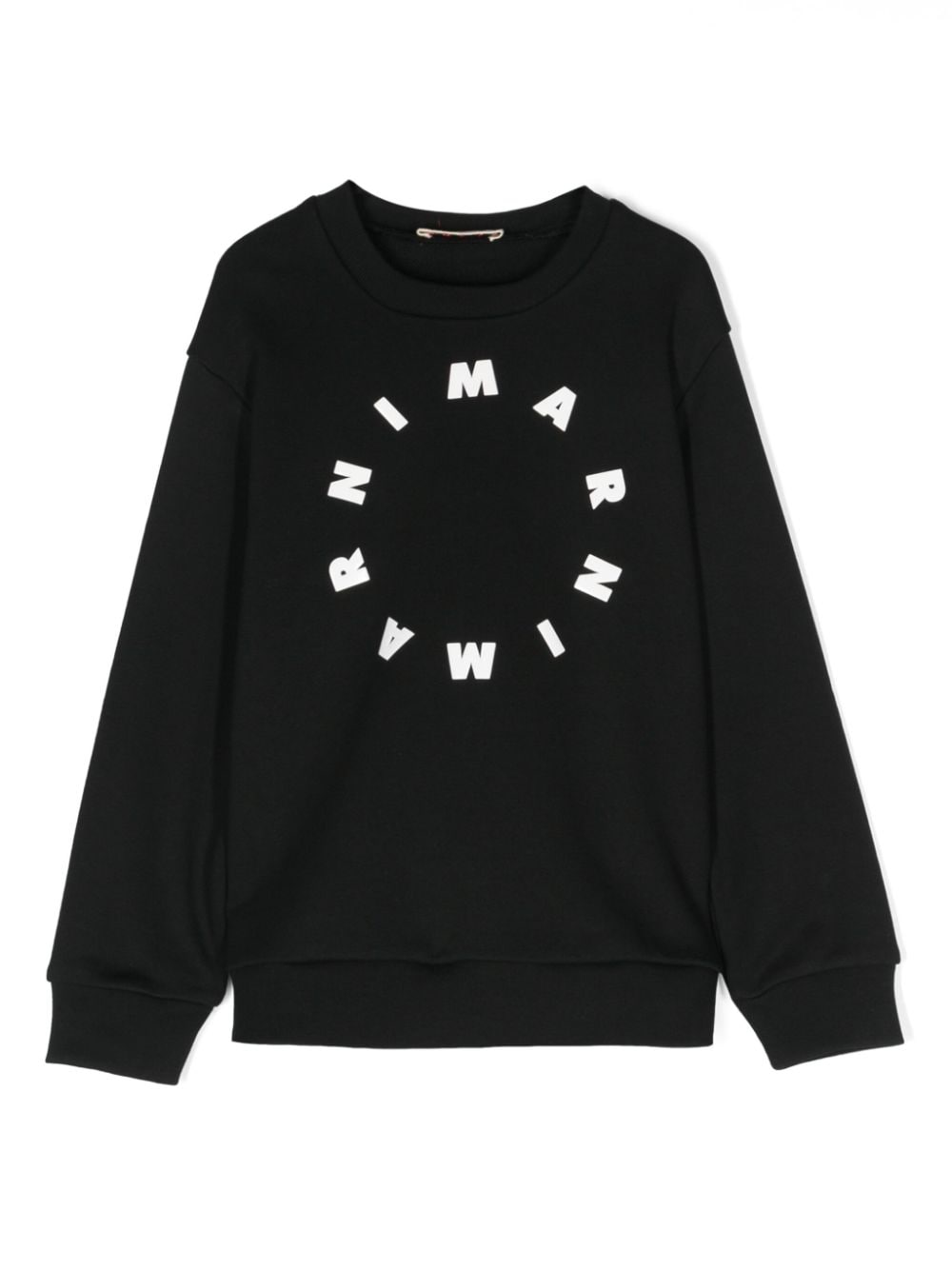 Marni Kids Sweatshirt mit vorstehendem Logo - Schwarz von Marni Kids