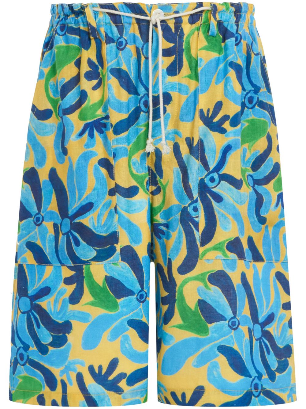 Marni Baggy-Shorts mit Print - Blau von Marni