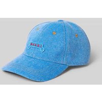Marni Base Cap mit Logo-Stitching in Jeansblau, Größe L von Marni